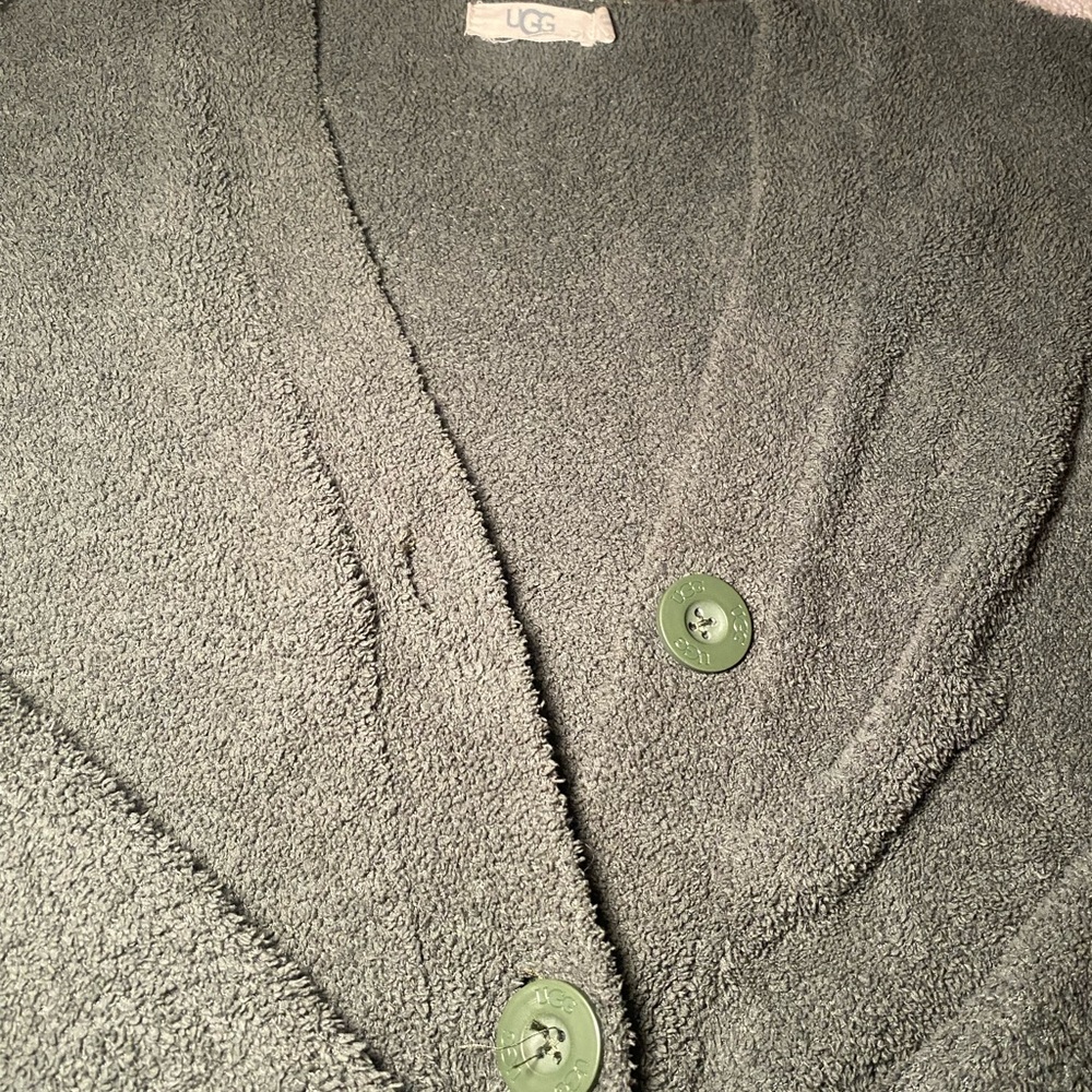UGG Naomi Crop Cardigan in Green size XL - Picture 4 of 8
